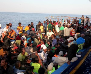 migrants rescued in Mediterranean
