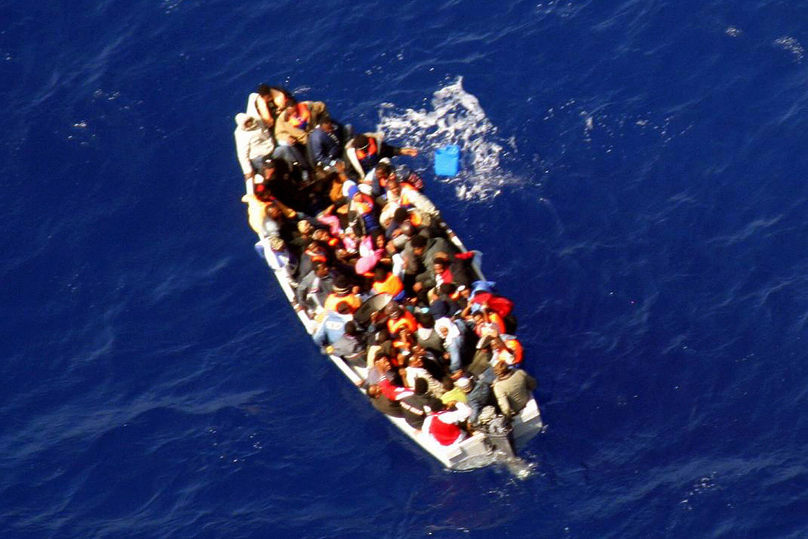 A small boat packed with 53 people drifts off Malta after its engine failed.