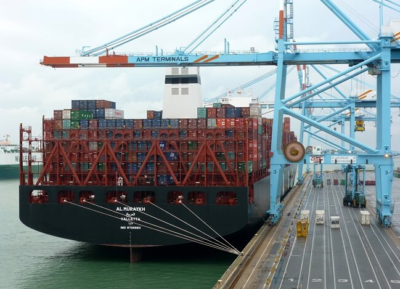 Green giant makes maiden call to APM Terminals Zeebrugge