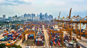 Port of Singapore marks 8th month of container volume dips