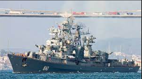Russian warship fires warning shots at Turkish ship