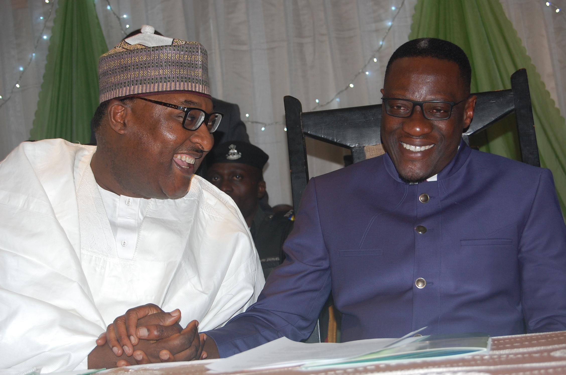 Photo: Kwara State Governor, Abdulfatah Ahmed and Executive Secretary ...