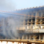Fire still rages at Customs warehouse four days after