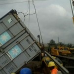 Container crushes 3 to death in Lagos