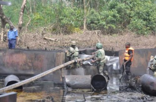 JTF destroys 436 illegal refineries, frees kidnapped oil workers