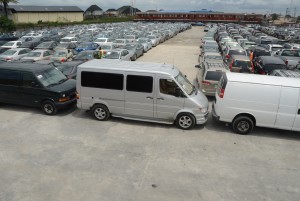 Vehicles at Sifax group's Offdock terminal at Okota, Lagos.