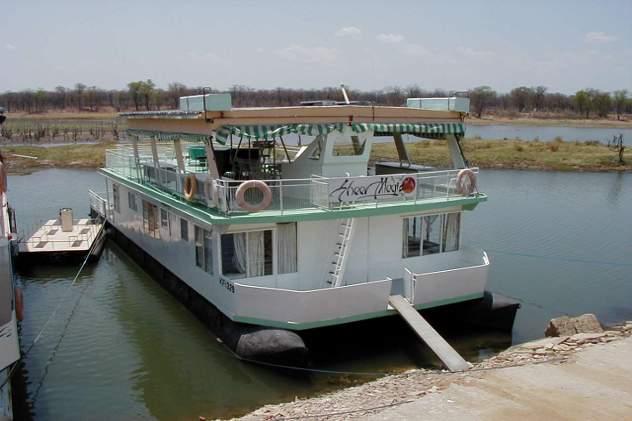 A typical houseboat. 