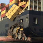 Overboard containers recovered from MSC containership, VLCC collision