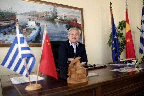 Fu Cheng Qiu, managing director of China's COSCO Shipping Greek subsidiary Piraeus Container Terminal (PCT)