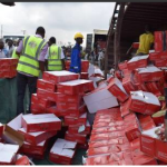 overloaded container