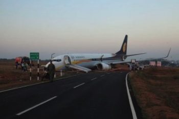 161 passengers escape death as plane veers off runway