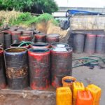 Illegal oil depot uncovered in Lagos, Police arrests 8 suspects