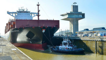 Panama Canal welcomes largest ship to date