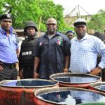 Illegal oil depot uncovered in Lagos, Police arrests 8 suspects
