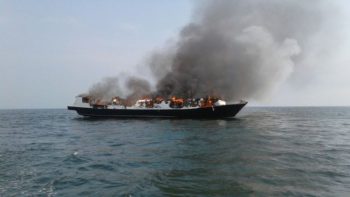 Indonesian ferry fire kills 23, captain arrested 