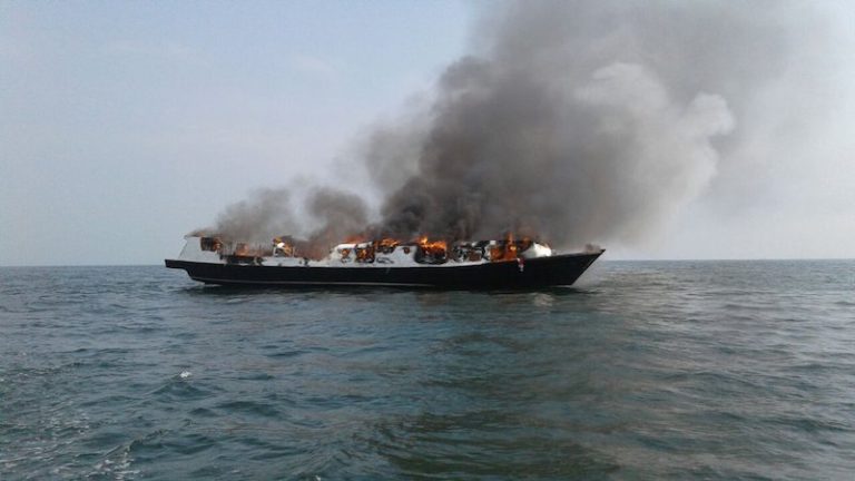 Indonesian Ferry Fire Kills 23, Captain Arrested - Ships & Ports