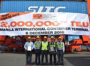 Manila container terminal hits 2m TEU milestone