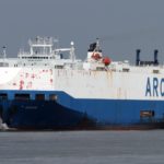 Car carrier catches fire in English channel