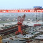 A Singapore buyer has won an auction for a ship belonging to bankrupt Nantong Mingde Heavy Industry with an offer of 96 million yuan ($14 million), setting an online auction record for ships in China. The ship "Mengde 152" was originally built for a Canadian buyer for use in the Great Lakes. The boat was completed but Nantong Mingde failed to deliver on time and declared bankruptcy, so the Shanghai Maritime Court organized the auction on Alibaba's Taobao.com as part of the company's asset settlement. The court took measures to facilitate the participation of foreign bidders, including money transfers and qualification registration. Established in 2004, Nantong Mindge built chemical tankers as well as a range of other vessels. It had been running at a loss due to the slowdown of the global shipping industry.