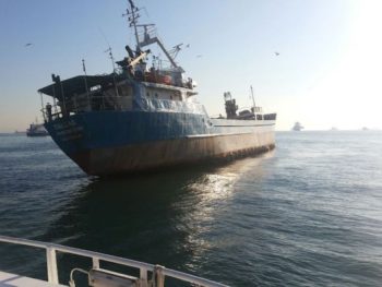 Listing cargo ship found abandoned off Istanbul