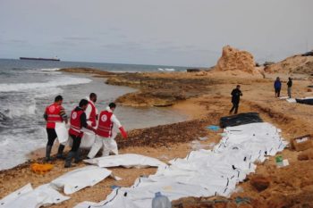  74 bodies of migrants found washed up on Libyan coast