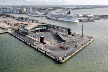  Finnish Port of Helsinki opened West Terminal 2, a new terminal designed for fast scheduled ferries, on February 27.   The West Terminal 2 project, which included the construction of the new terminal building and its quays, passenger bridges and corridors, field areas and roads, as well as the improvement of the fairway, has been the largest investment of the decade for the Port of Helsinki.  The new quays have a potential to offer shipping companies shore power, which reduces local noise and air emissions, according to the Port of Helsinki. Additionally, bunkering with LNG is also possible at the harbor.  One of the new quays features an automatic ship mooring system as well as a dual ramp solution, thanks to which vehicles can be driven in and out of a ship on two levels simultaneously. Together, these two systems are expected to shorten ship turnaround times.  In spring 2017, West Terminal 2 will be used by Tallink Silja's ferries Megastar and Star. In addition, Eckerö Line's MS Finlandia will start using the terminal in early summer.  The budget for the new terminal was EUR 45 million (around USD 48 million), while the project's total budget was EUR 90 million.