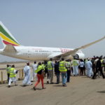 Ethiopian Air Lands at Kad‎una airport