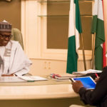 Buhari resumes office, receives briefing from Osinbajo