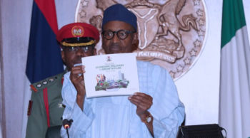 Buhari-at-the-launch-of-economic-recovery-plan