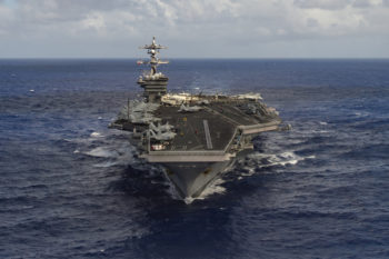 Carrier group heads for Korean waters as Trump calls leaders