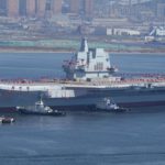 China launches first home-built aircraft carrier