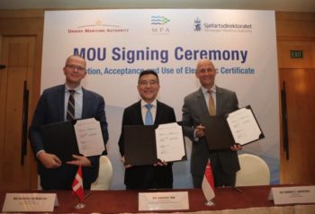 Denmark, Norway, Singapore adopt e-certificates for shipping