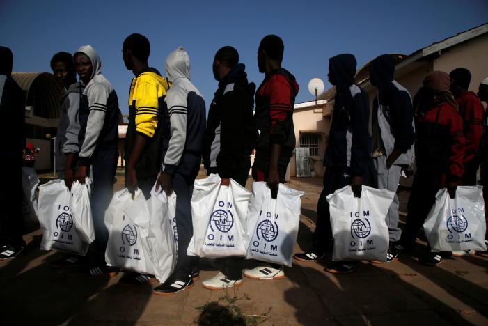 Gambian migrants return home