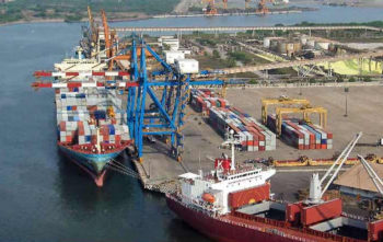 Pacific coast Port of Lazaro Cardenas