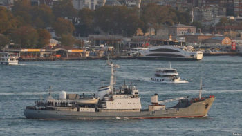 Russian spy ship sinks in Black Sea after collision