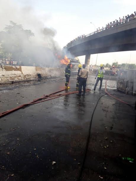 Tanker with 33,000 litres of diesel explodes in Lagos