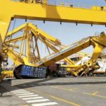 Crane falls at Jebel Ali port after CMA CGM ship collision..