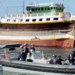 Mongolian squid fishing vessel