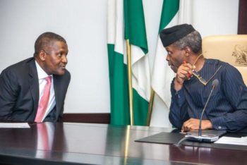 Osinbajo appoints Dangote, Peterside, 34 others