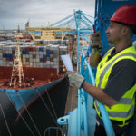 Madrid Maersk calls APM Terminals Rotterdam on maiden voyage