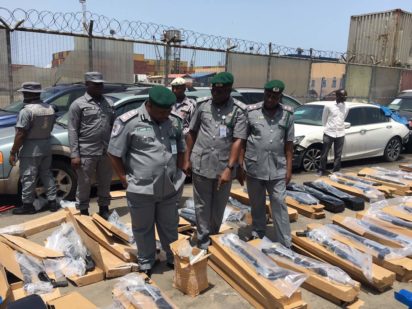 440 pump action rifles intercepted by Customs