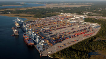 Port of Charleston in South Carolina