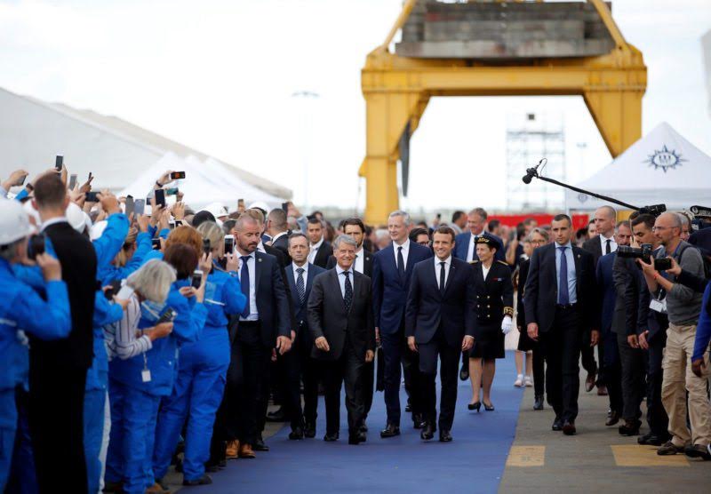 French President Macron wants review of STX shipyard sale to Fincantieri