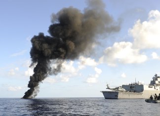 Huge explosion heard from ship off Somalia Coast 