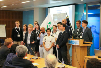 IMO gets a visit from the next generation of maritime workers-1