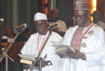 Osinbajo swears in two ministers, fails to assign them portfolios 