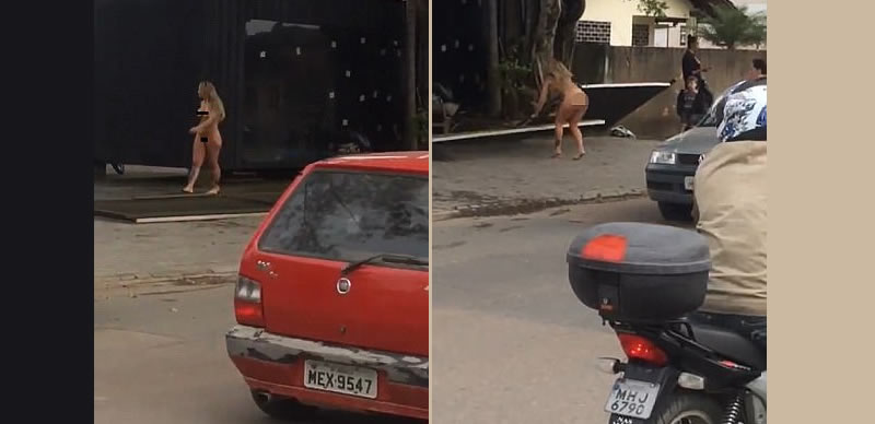 Woman goes naked to protest hours-old car that broke down