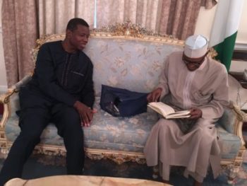 Adeboye visits Buhari in London