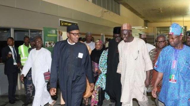Buhari returns to Nigeria from London -1