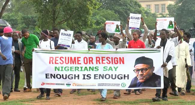 Concerned-Nigerians-Protest-over-Buharis-health